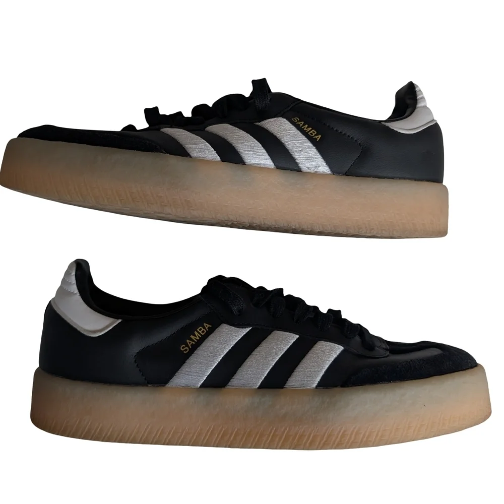 Adidas Sambae Platform Sneakers Black Size Mens 8.5